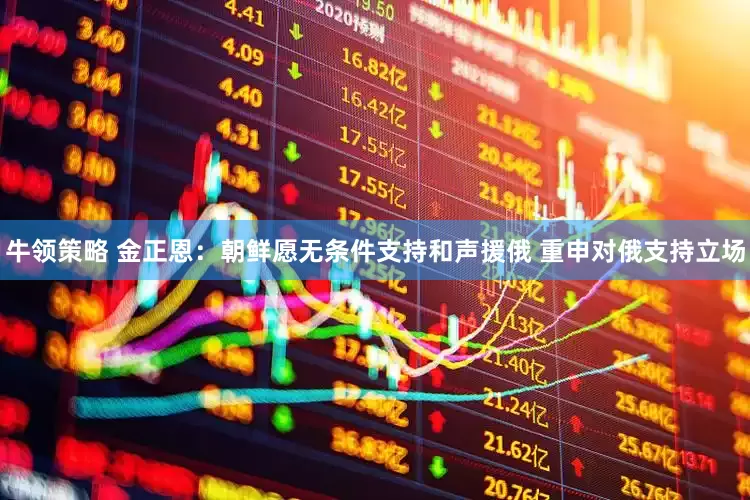 牛领策略 金正恩：朝鲜愿无条件支持和声援俄 重申对俄支持立场